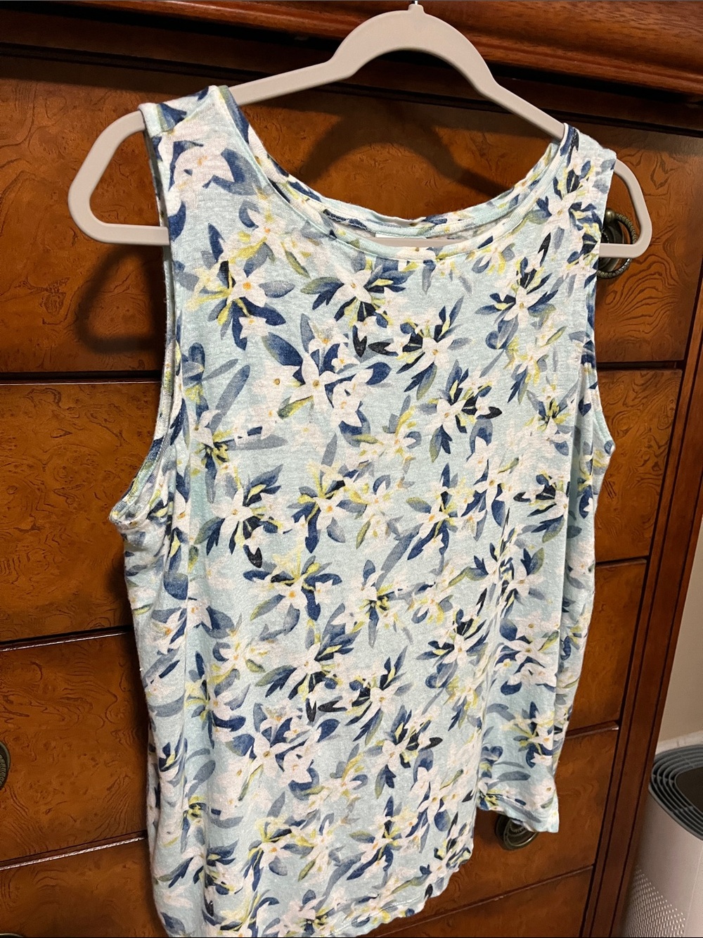 J. Jill Love Linen Floral Sleeveless Tank